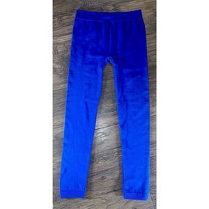 Women’s Solid Blue Leggings OS One Size